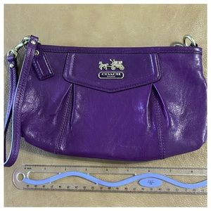 Coach leather wristlet